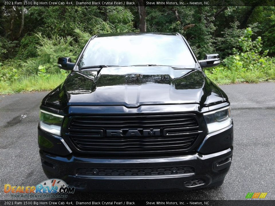 2021 Ram 1500 Big Horn Crew Cab 4x4 Diamond Black Crystal Pearl / Black Photo #4