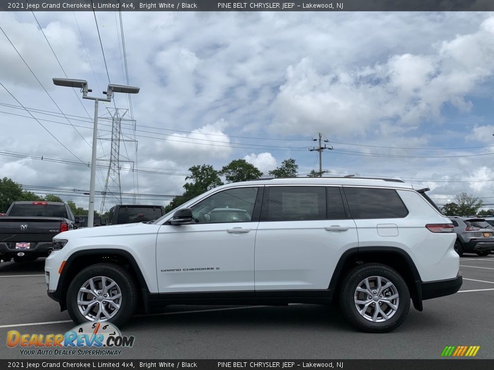 2021 Jeep Grand Cherokee L Limited 4x4 Bright White / Black Photo #4