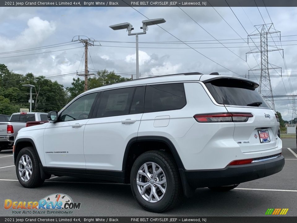 2021 Jeep Grand Cherokee L Limited 4x4 Bright White / Black Photo #6