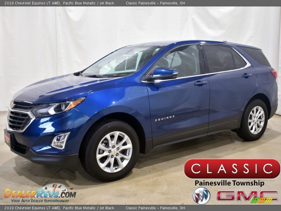 2019 Chevrolet Equinox LT AWD Pacific Blue Metallic / Jet Black Photo #1
