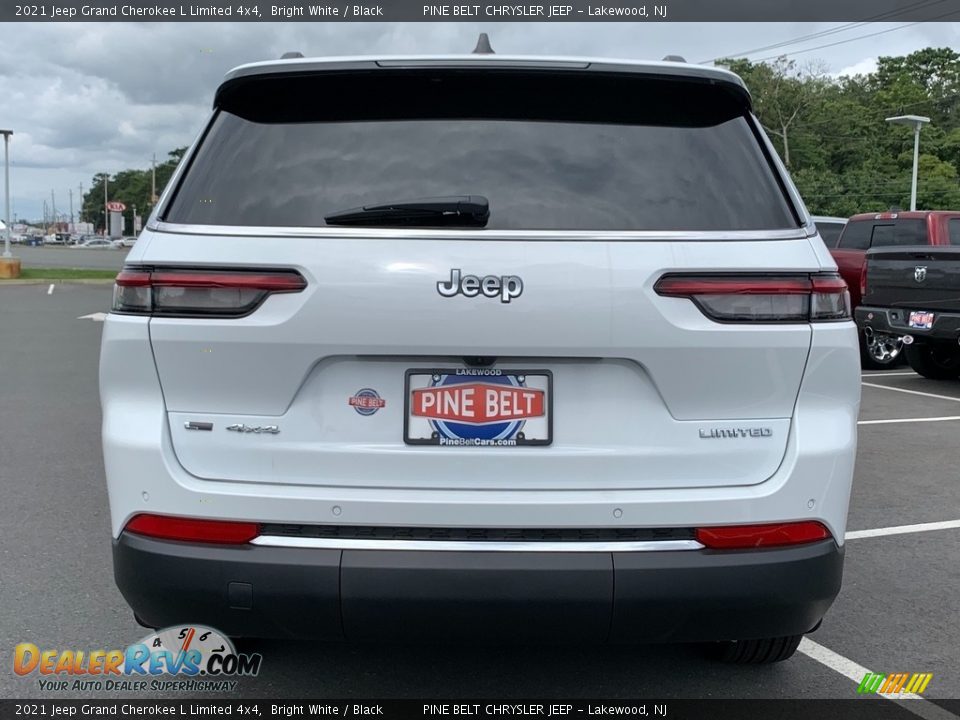 2021 Jeep Grand Cherokee L Limited 4x4 Bright White / Black Photo #7