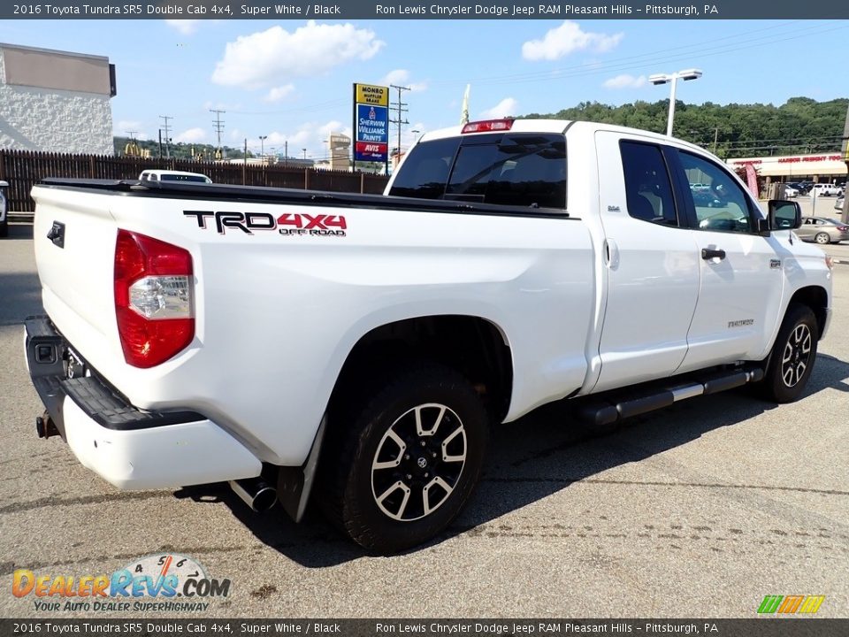 2016 Toyota Tundra SR5 Double Cab 4x4 Super White / Black Photo #6