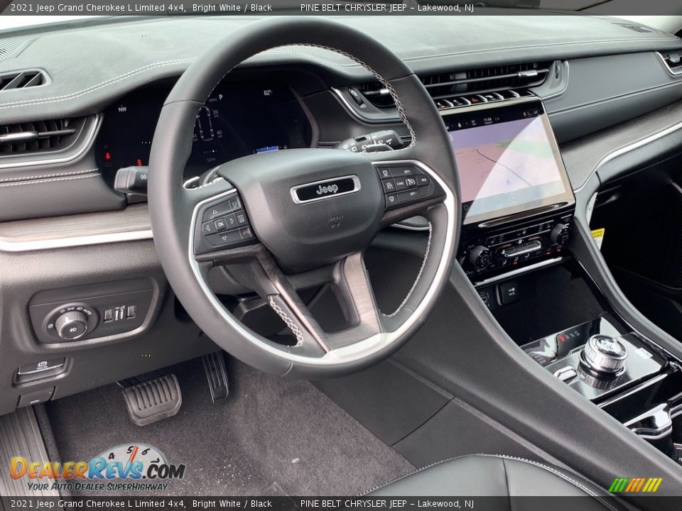 2021 Jeep Grand Cherokee L Limited 4x4 Bright White / Black Photo #13