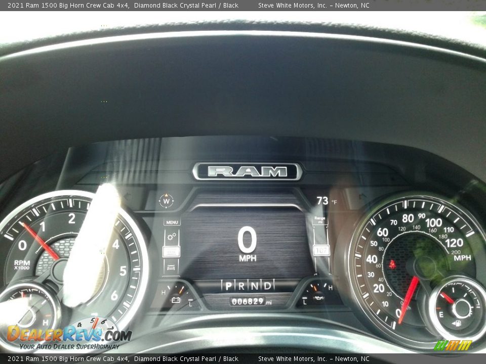 2021 Ram 1500 Big Horn Crew Cab 4x4 Diamond Black Crystal Pearl / Black Photo #22