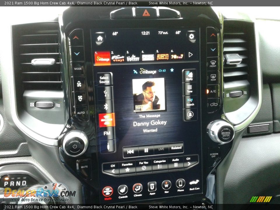 2021 Ram 1500 Big Horn Crew Cab 4x4 Diamond Black Crystal Pearl / Black Photo #24