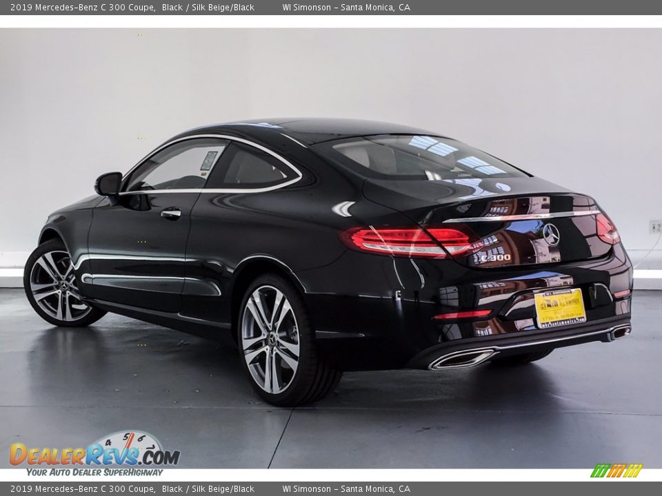 2019 Mercedes-Benz C 300 Coupe Black / Silk Beige/Black Photo #2