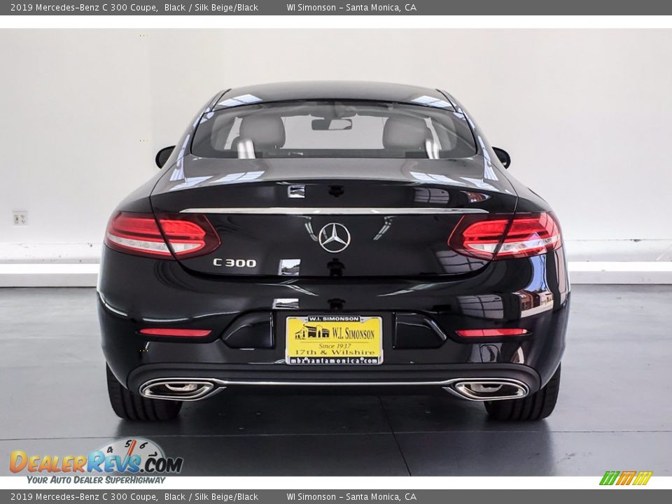 2019 Mercedes-Benz C 300 Coupe Black / Silk Beige/Black Photo #3