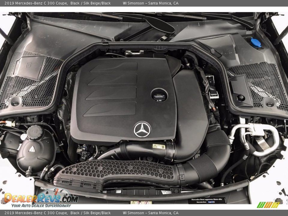 2019 Mercedes-Benz C 300 Coupe Black / Silk Beige/Black Photo #8