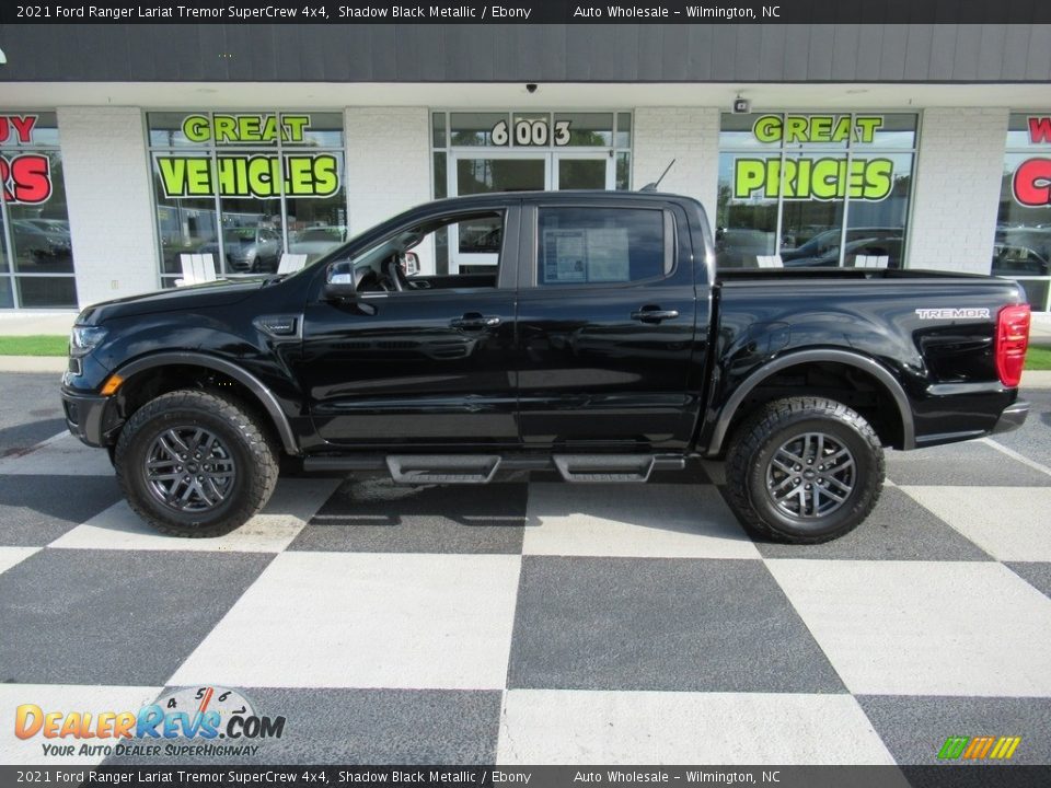 2021 Ford Ranger Lariat Tremor SuperCrew 4x4 Shadow Black Metallic / Ebony Photo #1