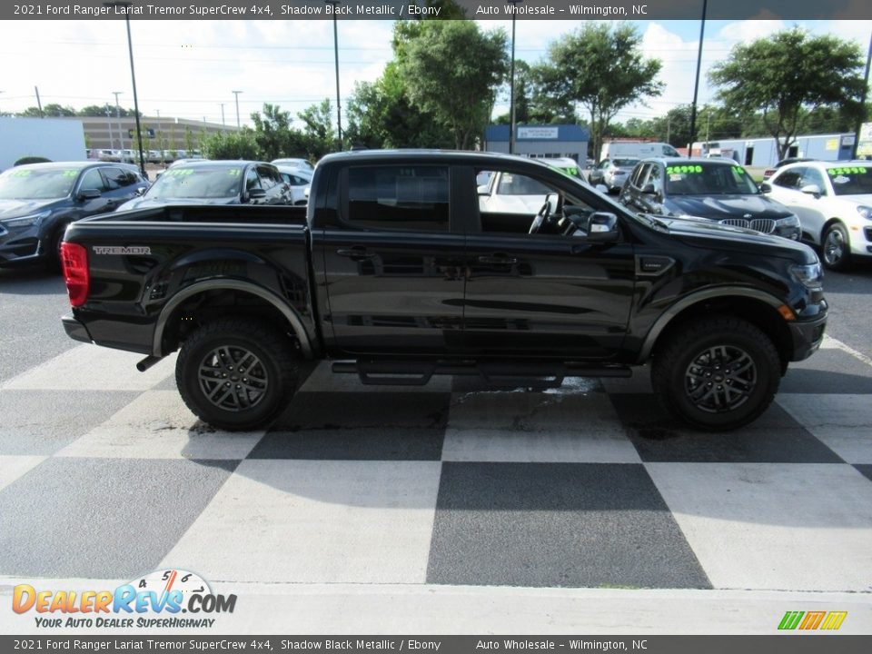 2021 Ford Ranger Lariat Tremor SuperCrew 4x4 Shadow Black Metallic / Ebony Photo #3