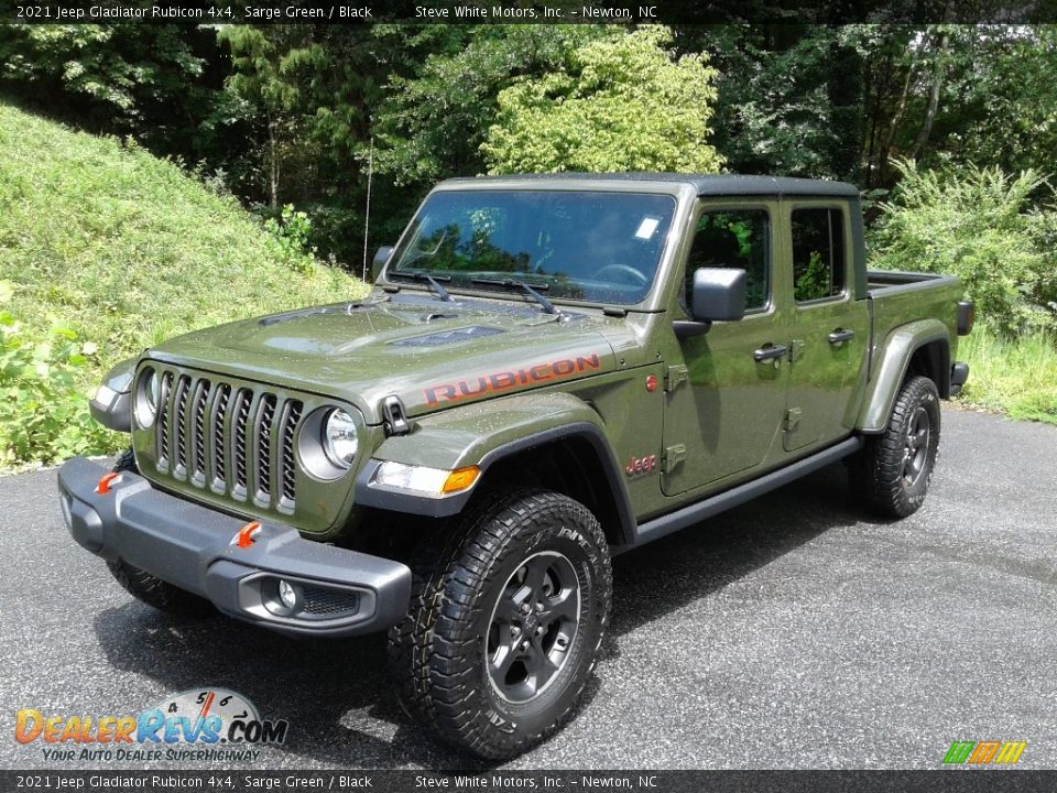 2021 Jeep Gladiator Rubicon 4x4 Sarge Green / Black Photo #2