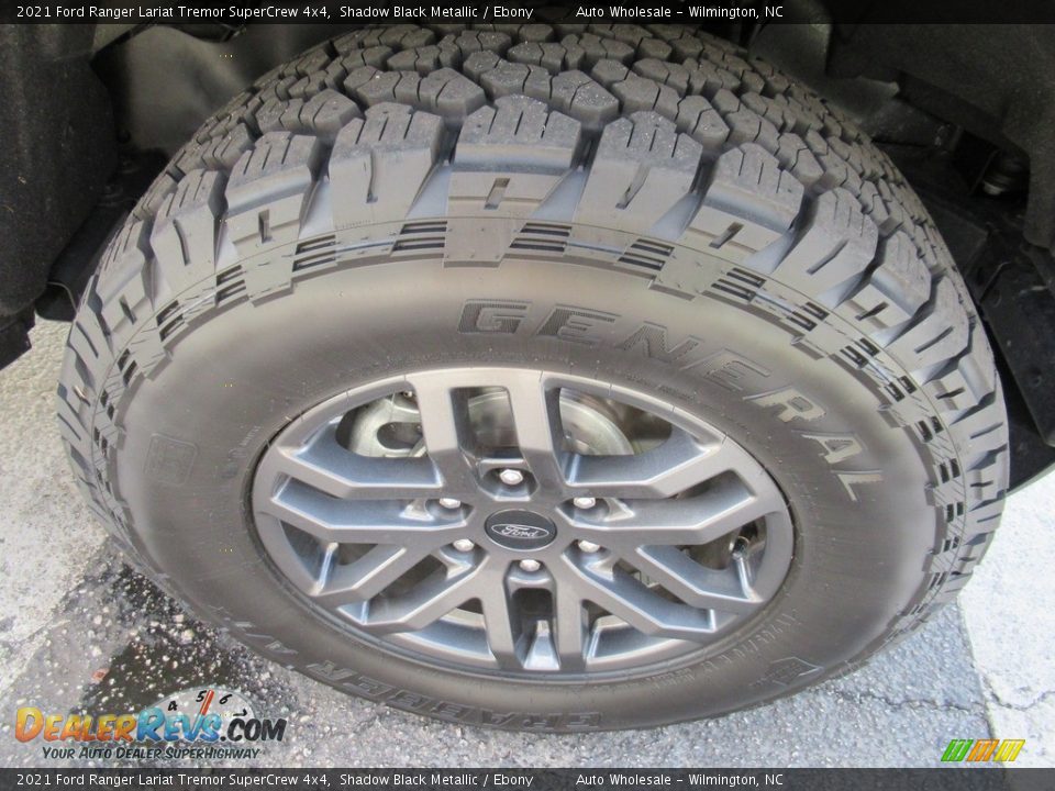 2021 Ford Ranger Lariat Tremor SuperCrew 4x4 Shadow Black Metallic / Ebony Photo #7