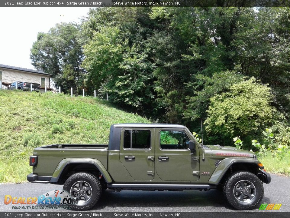 2021 Jeep Gladiator Rubicon 4x4 Sarge Green / Black Photo #5