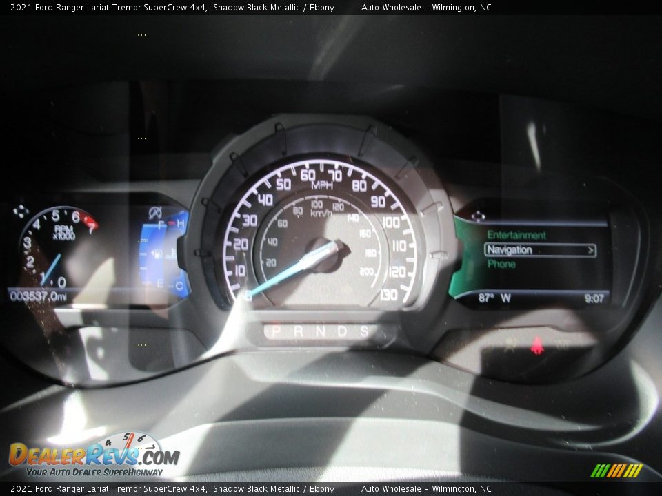 2021 Ford Ranger Lariat Tremor SuperCrew 4x4 Shadow Black Metallic / Ebony Photo #16