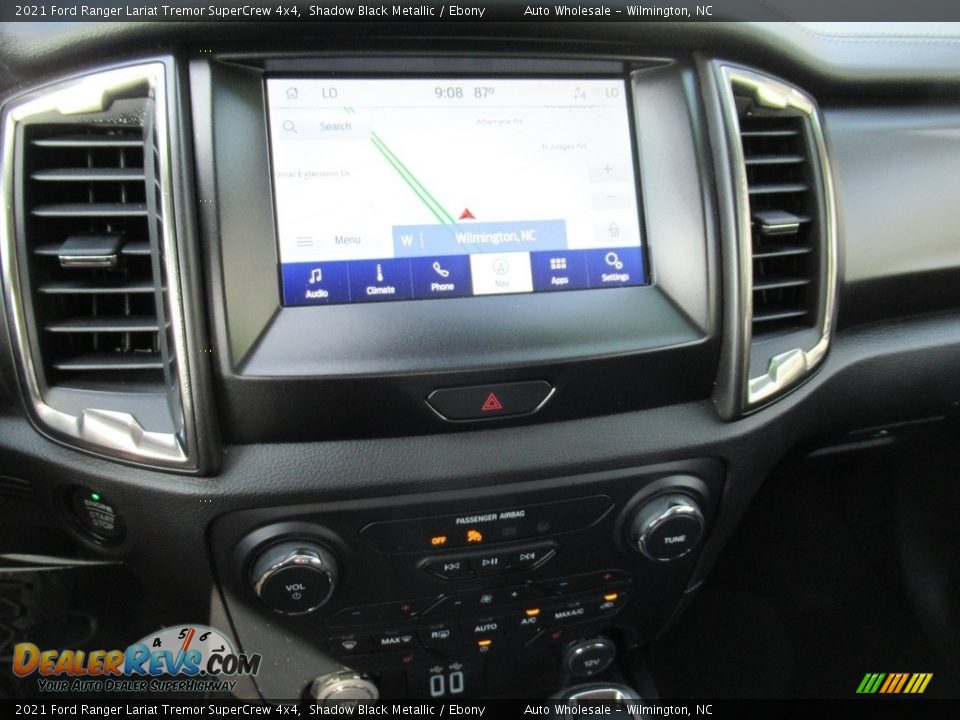 2021 Ford Ranger Lariat Tremor SuperCrew 4x4 Shadow Black Metallic / Ebony Photo #17