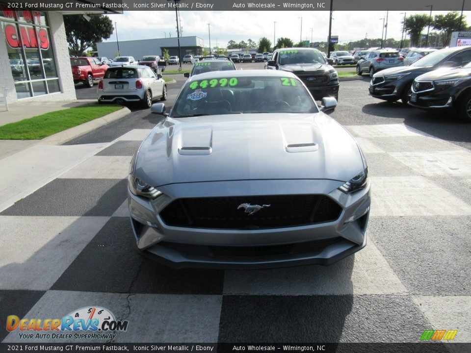 2021 Ford Mustang GT Premium Fastback Iconic Silver Metallic / Ebony Photo #2