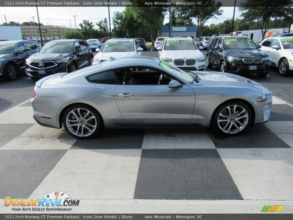 Iconic Silver Metallic 2021 Ford Mustang GT Premium Fastback Photo #3