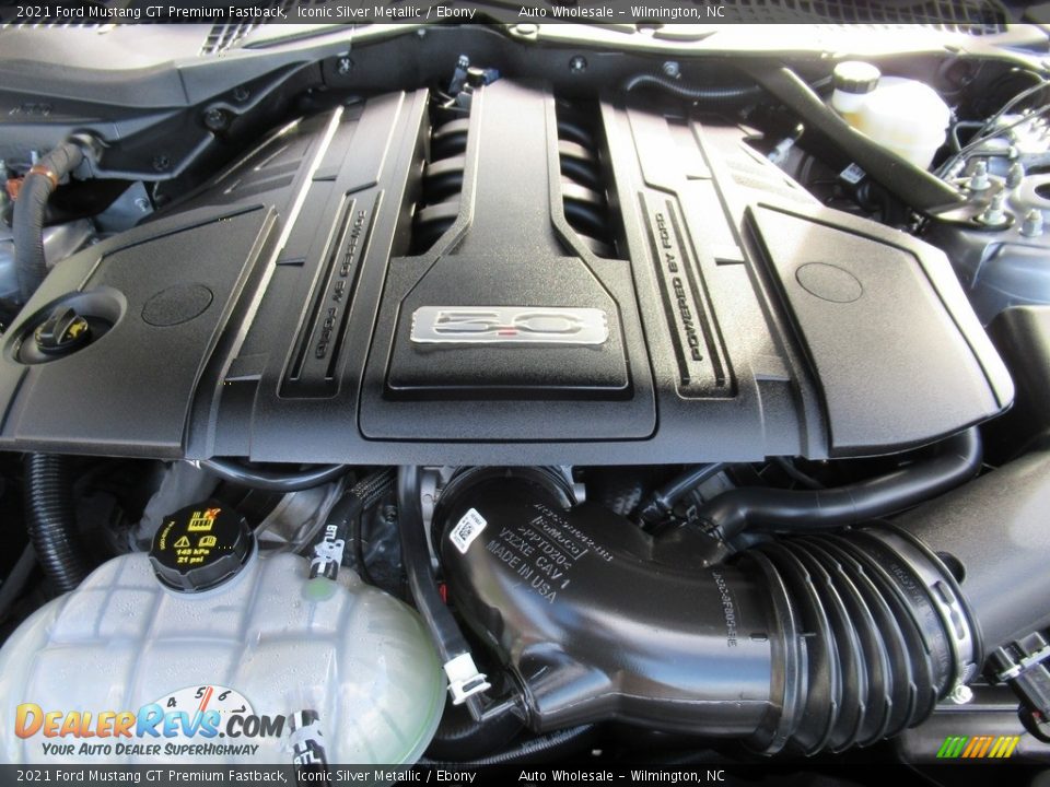 2021 Ford Mustang GT Premium Fastback 5.0 Liter DOHC 32-Valve Ti-VCT V8 Engine Photo #6