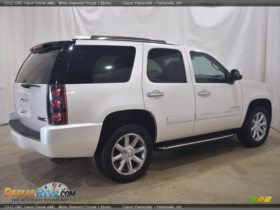 2012 GMC Yukon Denali AWD White Diamond Tricoat / Ebony Photo #2