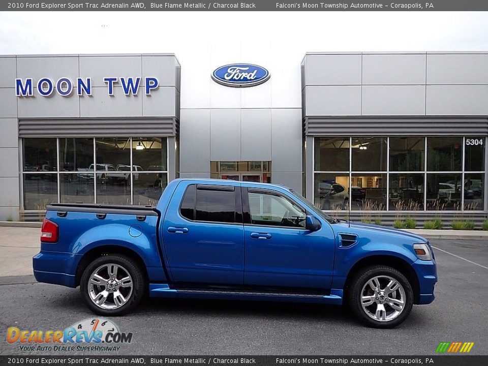 Blue Flame Metallic 2010 Ford Explorer Sport Trac Adrenalin AWD Photo #1