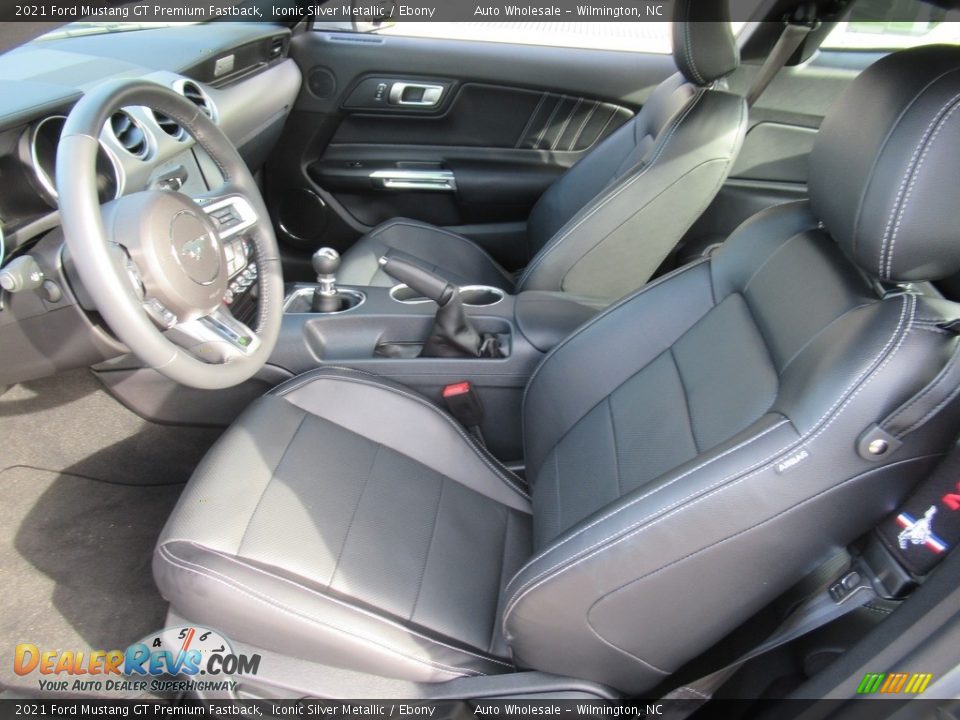 Front Seat of 2021 Ford Mustang GT Premium Fastback Photo #11