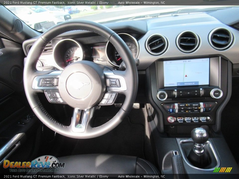 2021 Ford Mustang GT Premium Fastback Iconic Silver Metallic / Ebony Photo #15