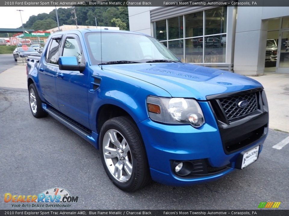 Blue Flame Metallic 2010 Ford Explorer Sport Trac Adrenalin AWD Photo #9