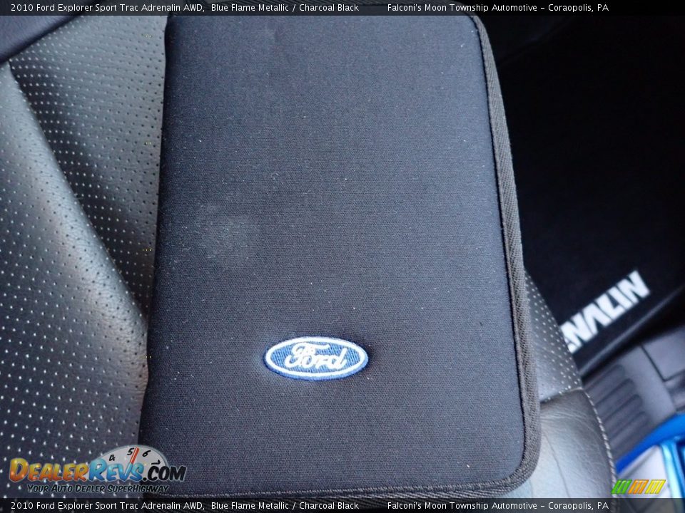2010 Ford Explorer Sport Trac Adrenalin AWD Blue Flame Metallic / Charcoal Black Photo #13