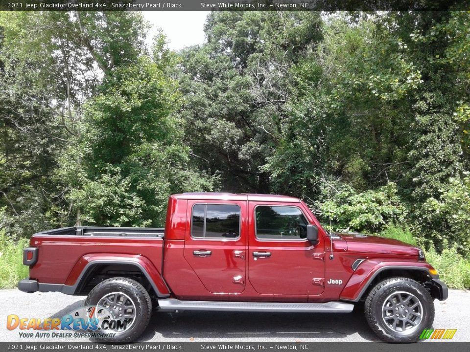 2021 Jeep Gladiator Overland 4x4 Snazzberry Pearl / Black Photo #5