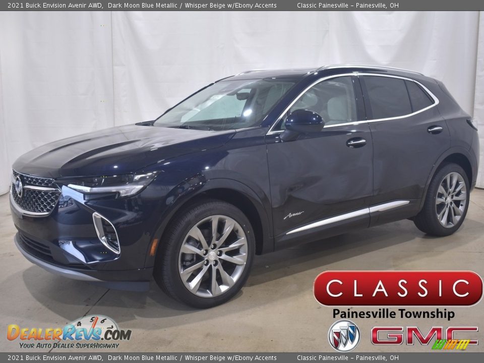 2021 Buick Envision Avenir AWD Dark Moon Blue Metallic / Whisper Beige w/Ebony Accents Photo #1