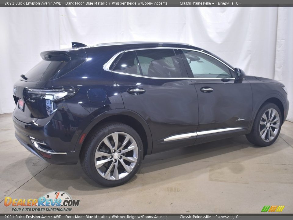 2021 Buick Envision Avenir AWD Dark Moon Blue Metallic / Whisper Beige w/Ebony Accents Photo #2