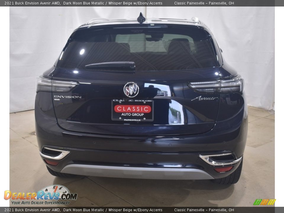 2021 Buick Envision Avenir AWD Dark Moon Blue Metallic / Whisper Beige w/Ebony Accents Photo #3