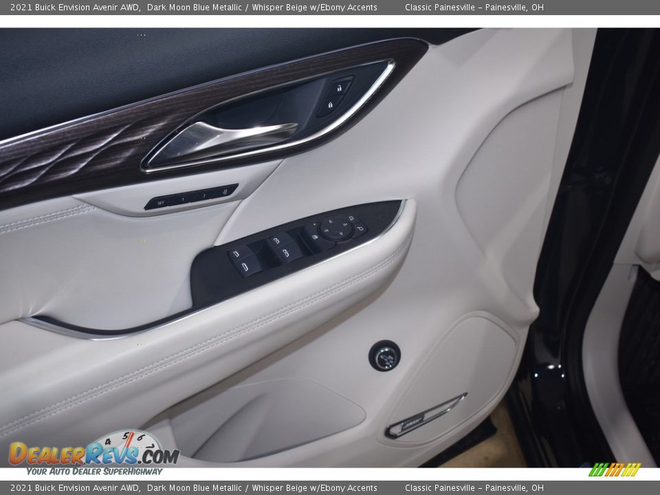 2021 Buick Envision Avenir AWD Dark Moon Blue Metallic / Whisper Beige w/Ebony Accents Photo #9