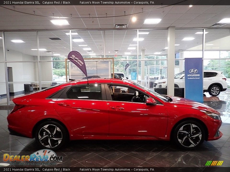 2021 Hyundai Elantra SEL Calypso Red / Black Photo #1