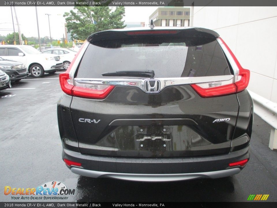 2018 Honda CR-V EX-L AWD Dark Olive Metallic / Black Photo #4