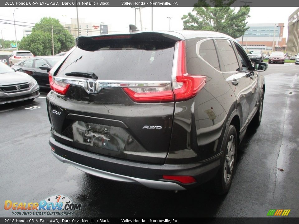 2018 Honda CR-V EX-L AWD Dark Olive Metallic / Black Photo #5