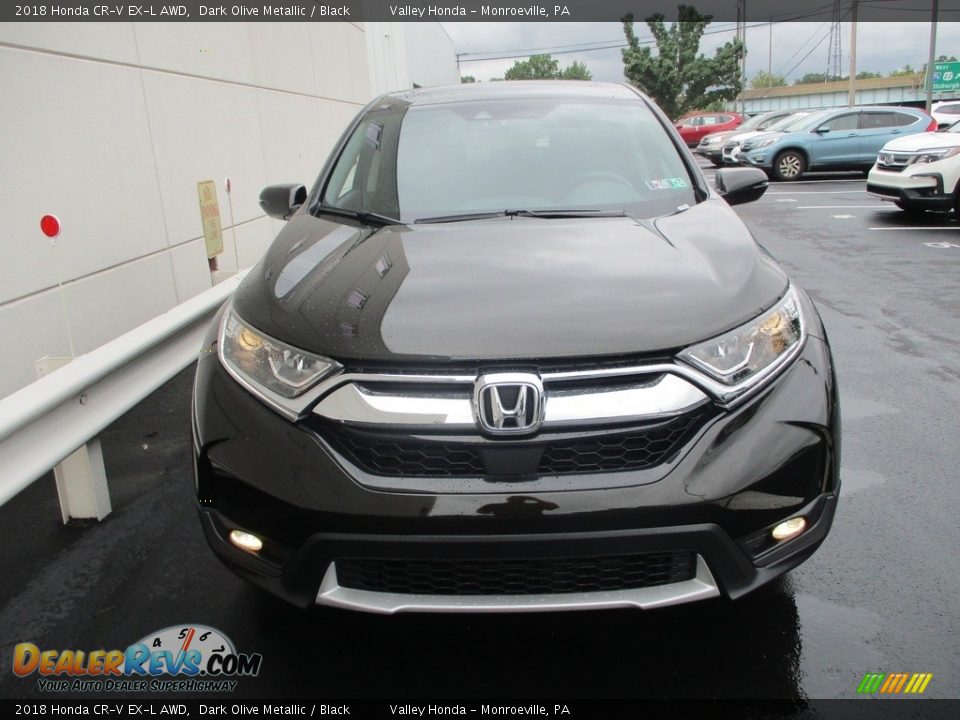 2018 Honda CR-V EX-L AWD Dark Olive Metallic / Black Photo #7