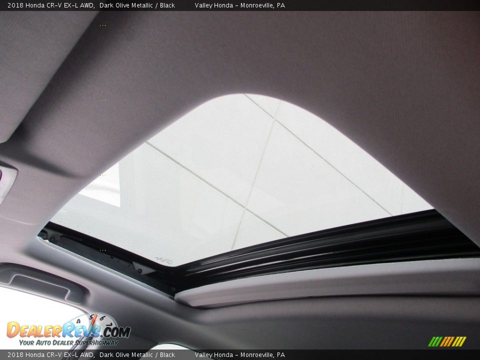 2018 Honda CR-V EX-L AWD Dark Olive Metallic / Black Photo #11