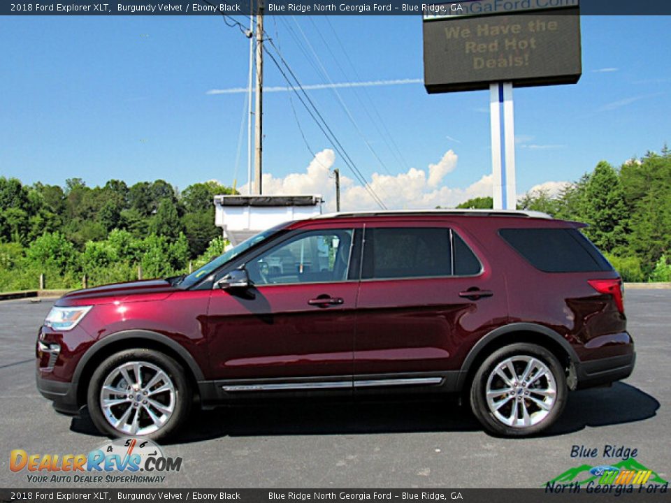 2018 Ford Explorer XLT Burgundy Velvet / Ebony Black Photo #2