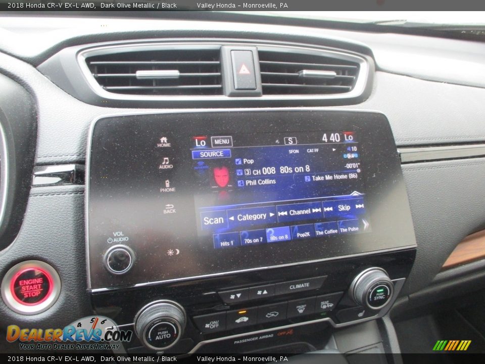 2018 Honda CR-V EX-L AWD Dark Olive Metallic / Black Photo #14