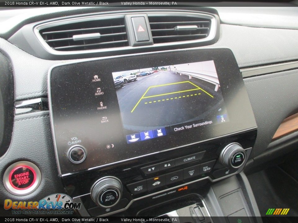 2018 Honda CR-V EX-L AWD Dark Olive Metallic / Black Photo #15