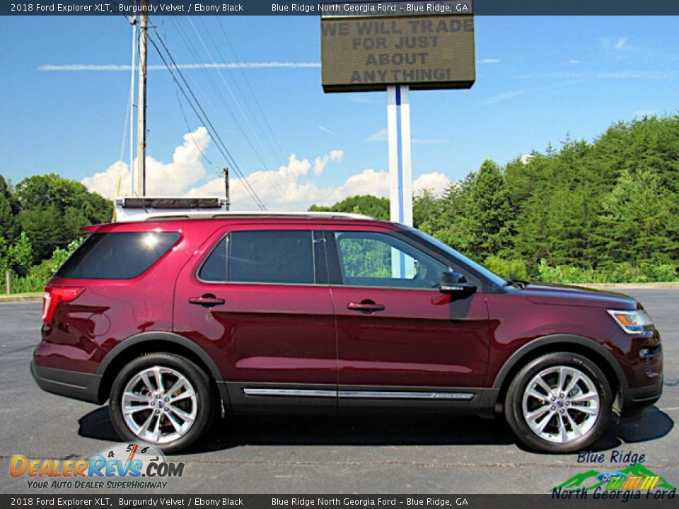 2018 Ford Explorer XLT Burgundy Velvet / Ebony Black Photo #7