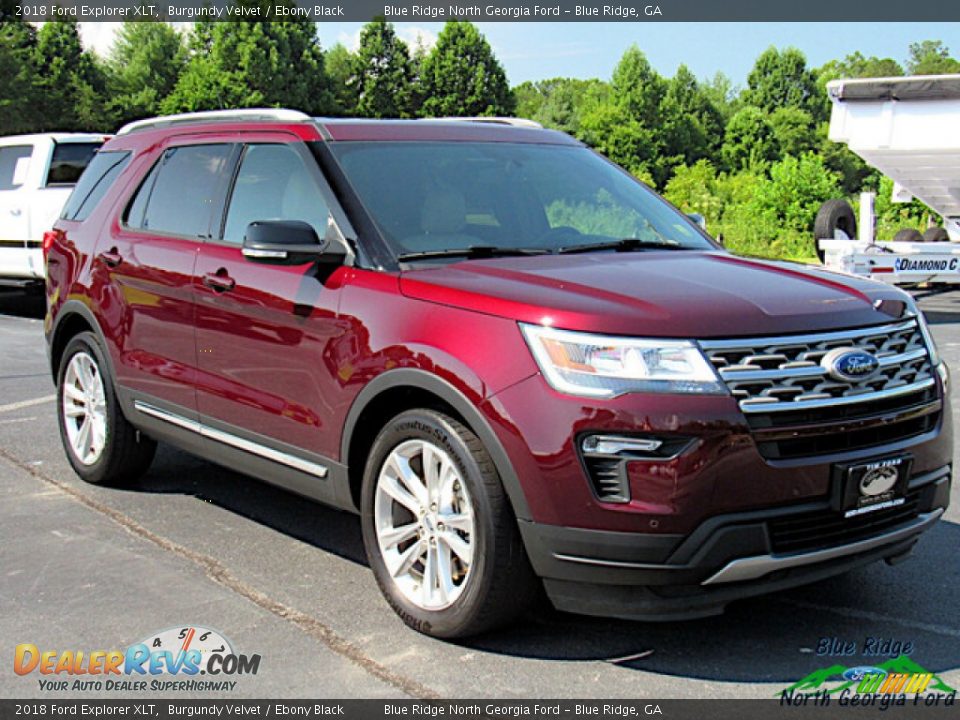 2018 Ford Explorer XLT Burgundy Velvet / Ebony Black Photo #8