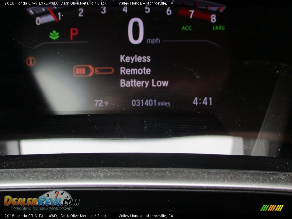 2018 Honda CR-V EX-L AWD Dark Olive Metallic / Black Photo #20