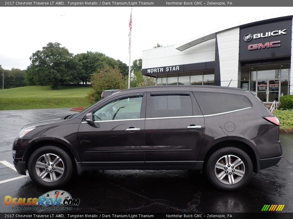 2017 Chevrolet Traverse LT AWD Tungsten Metallic / Dark Titanium/Light Titanium Photo #13