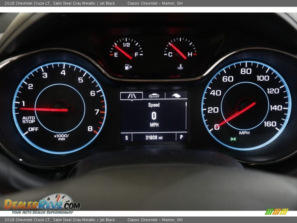 2018 Chevrolet Cruze LT Satin Steel Gray Metallic / Jet Black Photo #8
