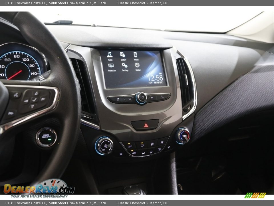 2018 Chevrolet Cruze LT Satin Steel Gray Metallic / Jet Black Photo #9