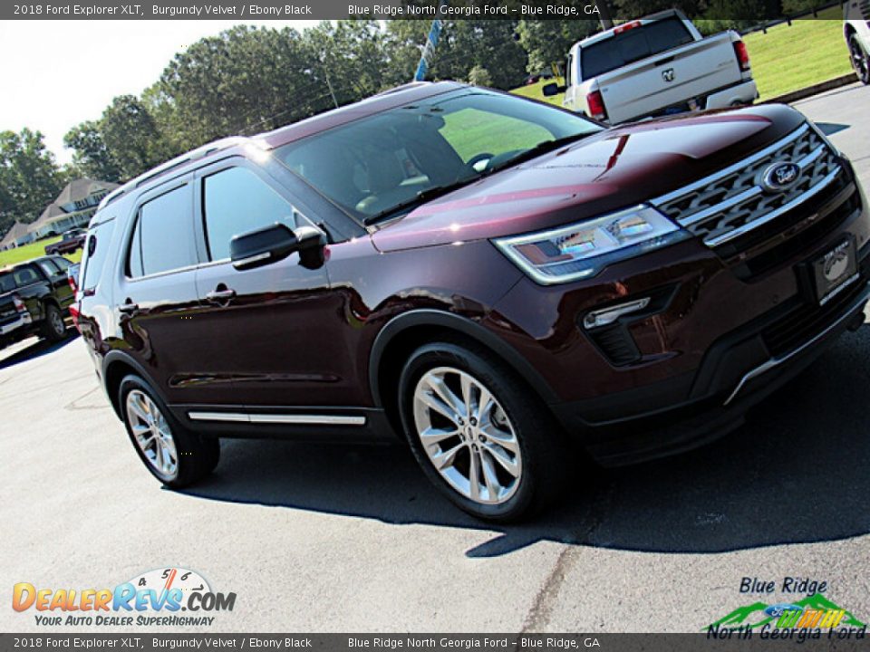 2018 Ford Explorer XLT Burgundy Velvet / Ebony Black Photo #30