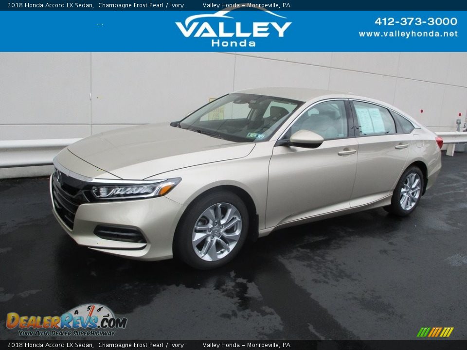 2018 Honda Accord LX Sedan Champagne Frost Pearl / Ivory Photo #1