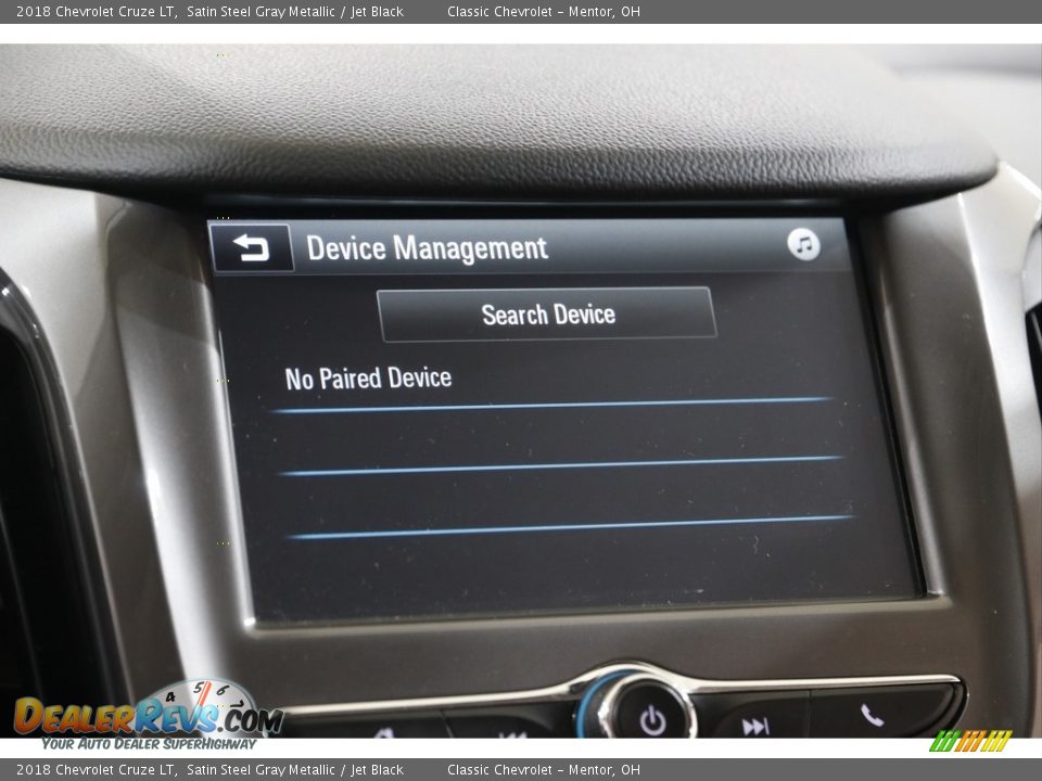 2018 Chevrolet Cruze LT Satin Steel Gray Metallic / Jet Black Photo #11